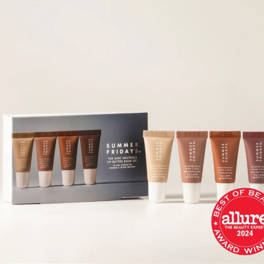 Summer Fridays Mini Neutrals Lip Butter Set New